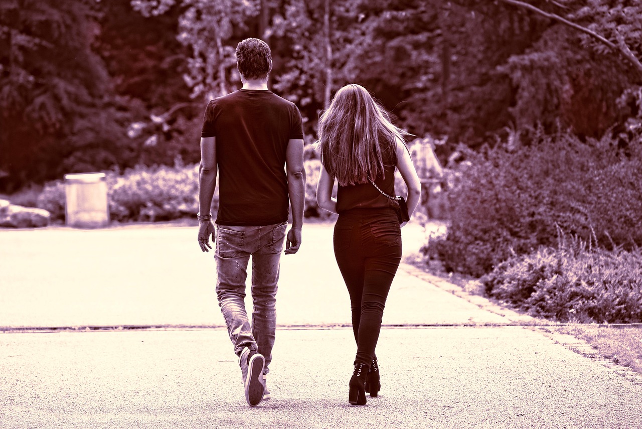 person, people, woman, man, couple, two, together, side by side, walking, activity, motion, back view, from behind, editorial, disney, people, people, couple, couple, couple, couple, couple, walking, walking, walking, walking, disney, disney, disney, disney