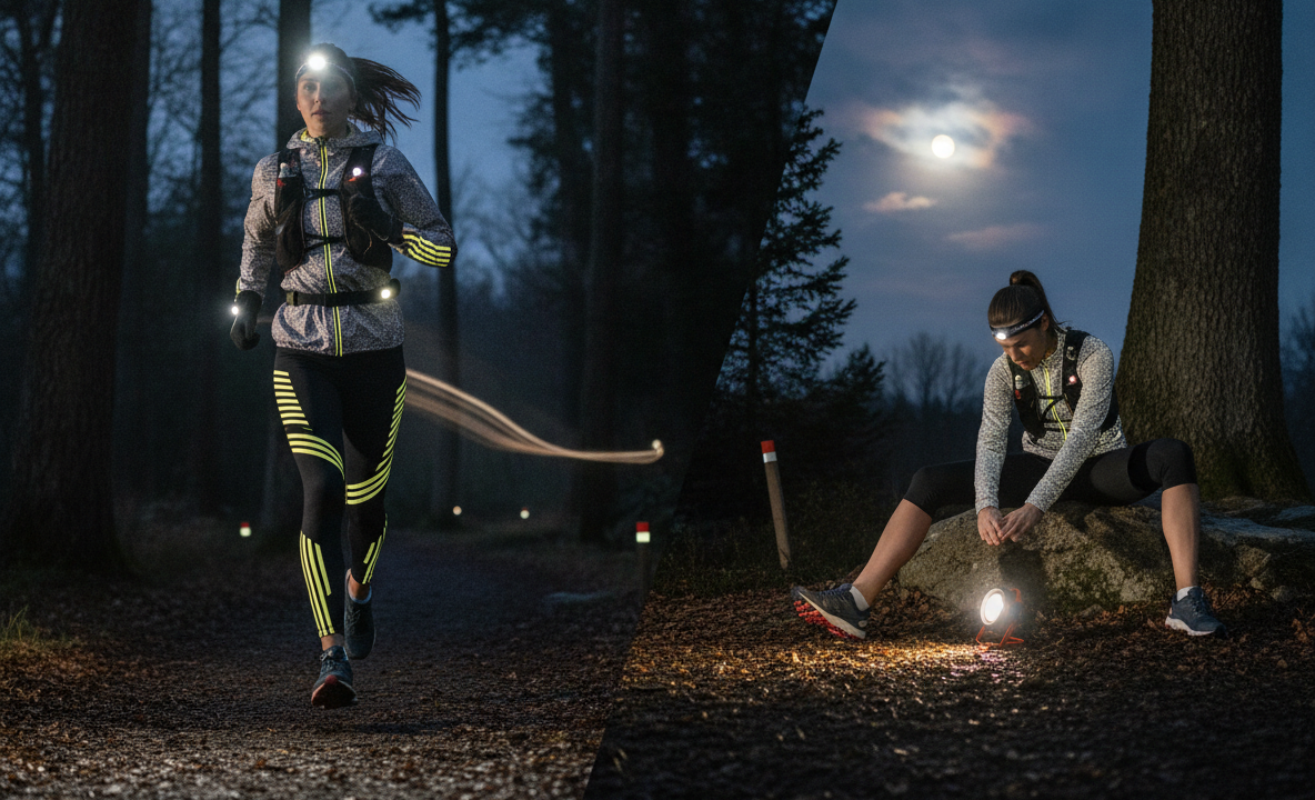 Veilig hardlopen in het donker met de beste verlichting en reflectie